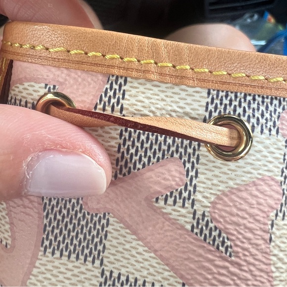 Louis Vuitton Damier Azur Tahiti Nano Noe Shoulder Bag - Picture 9 of 17